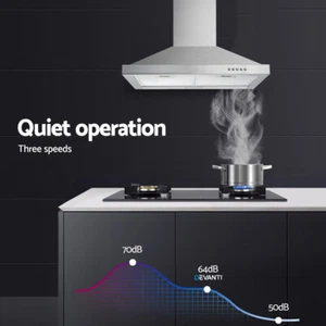 30 Mur de pouce monté LED Hotte de cuisine en acier inoxydable 350CFM Évent nouveau