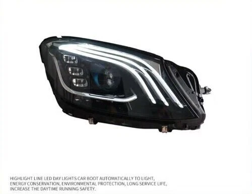 Aftermarket "Maybach" Style Headlights + Taillights For Mercedes-Benz S-Class - Image 4 of 4