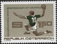 1977 Austria Sg 1779 World Indoor Handball Championships Unmounted Mint