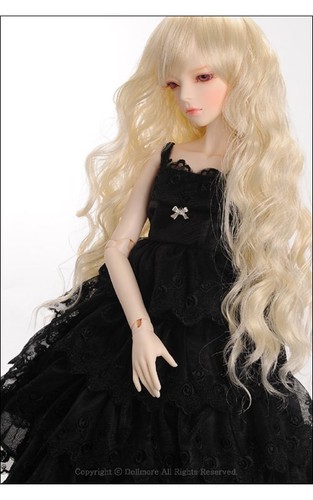 Dollmore 1/3 BJD dollfie SD wig (8-9)" Sonata Wig (Blonde) SD size - Picture 3 of 4