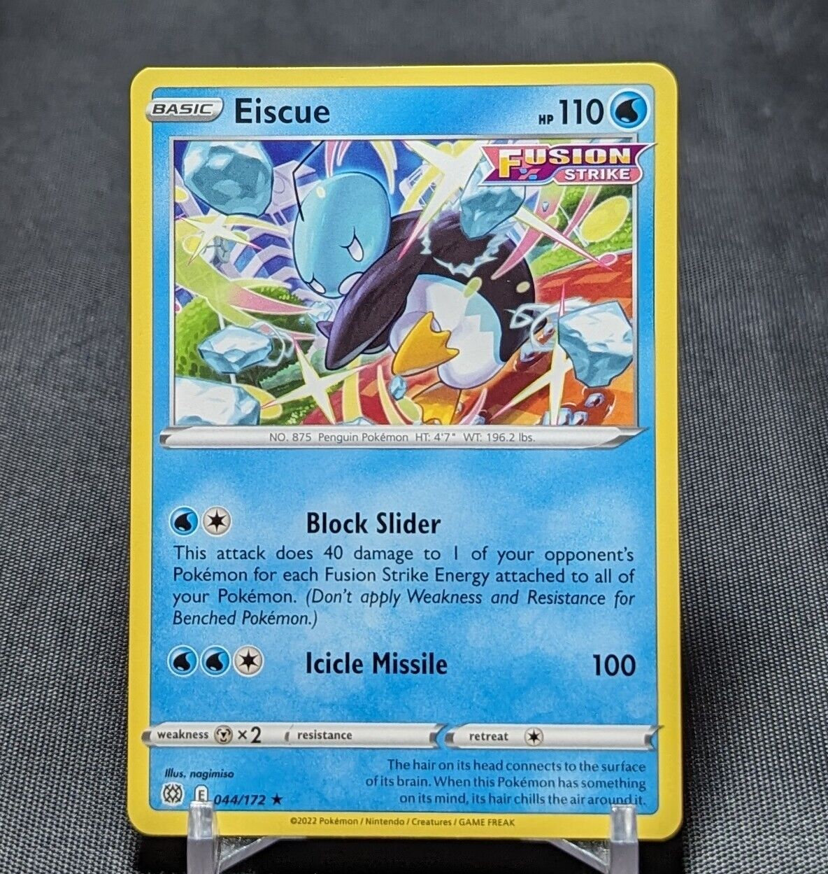 Eiscue Regular Rare Water 2022 Brilliant Stars Pokemon TCG Card 044/172