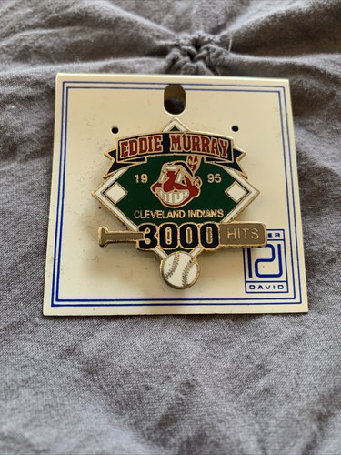 Eddie Murray Cleveland Indians 3000 Hits Pin 1995 Chief Wahoo - Bild 1 von 3