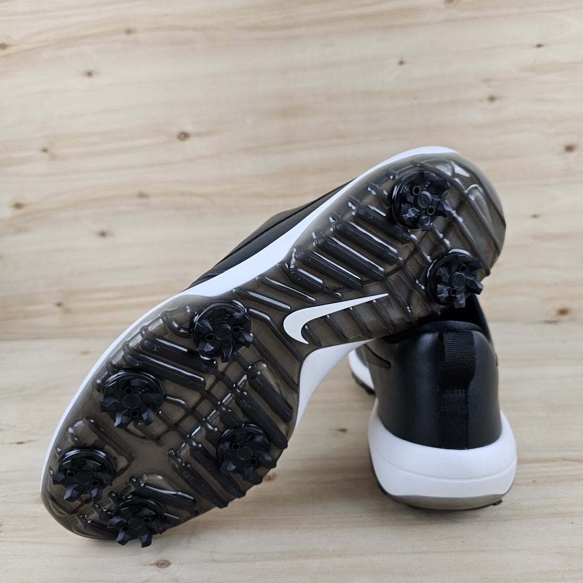 Nike Roshe G Tour Golf Shoes Black White Spikes AR5579-001 