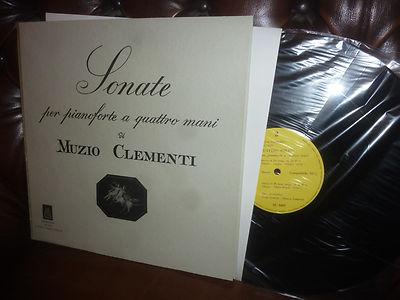 Clementi, Sonate per pianoforte quattro mani, Gino Gorini Sergin Lorenzi LP 12''