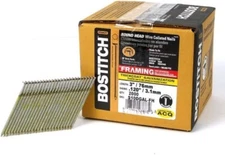 BOSTITCH Framing Nails 28 Degree Wire Weld Galvanized 3-Inch x .120-Inch 2000 pk