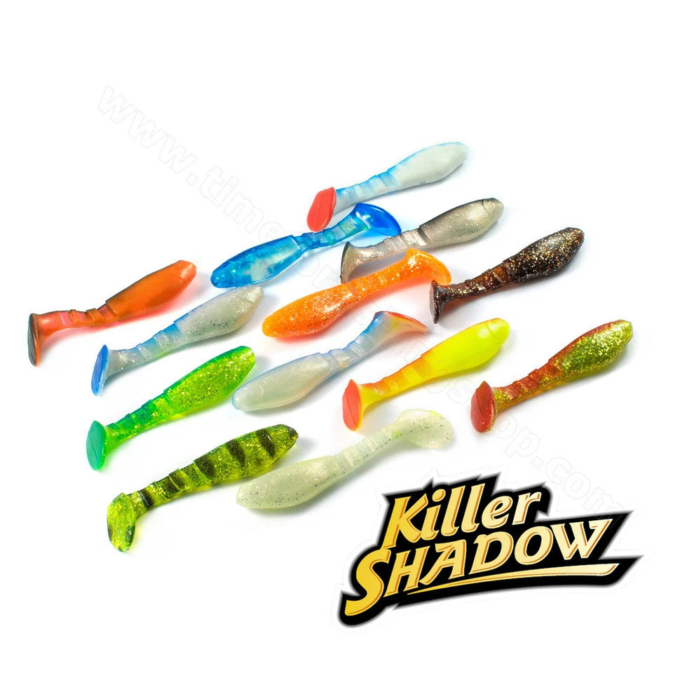 10 oder 5 Stck. Soft Köder 9 cm Cheburashka Flexi Vorrichtung Kopf Köder Set Barsch Drop Shot - Bild 4 von 4