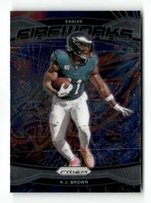2024 Panini Prizm Fireworks A.J. Brown Philadelphia Eagles #13