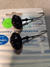 2 Ct/ 1 Oz/rock Jigs WITH Wire Keeper  black