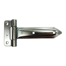 10" Embossed Strap Hinge Door Bolt On Zinc Plated