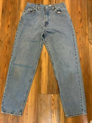 vintage LEVI 560 usa made red tab loose fit straight leg JEANS (size 12 Mis  M | eBay