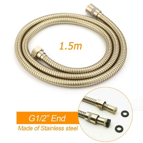 KYLINS Brushed Gold 8/10/12" Rainfall Head Shower Silde Rail Set Square/Round - Picture 11 of 37
