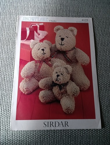 Teddybär Strickmuster x 3 Pudsey King Cole Sirdar Strick & Stücke Ralph - Bild 7 von 17