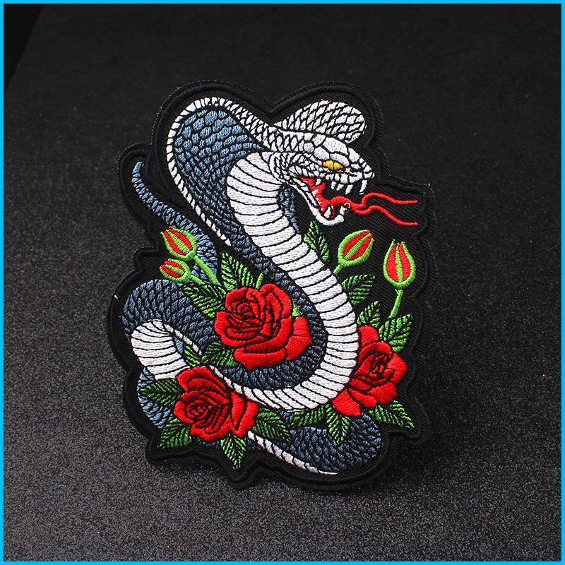 Cobra Kai Punk Biker Sew Iron On Embroidery Applique Patches Badge Stripes Gift