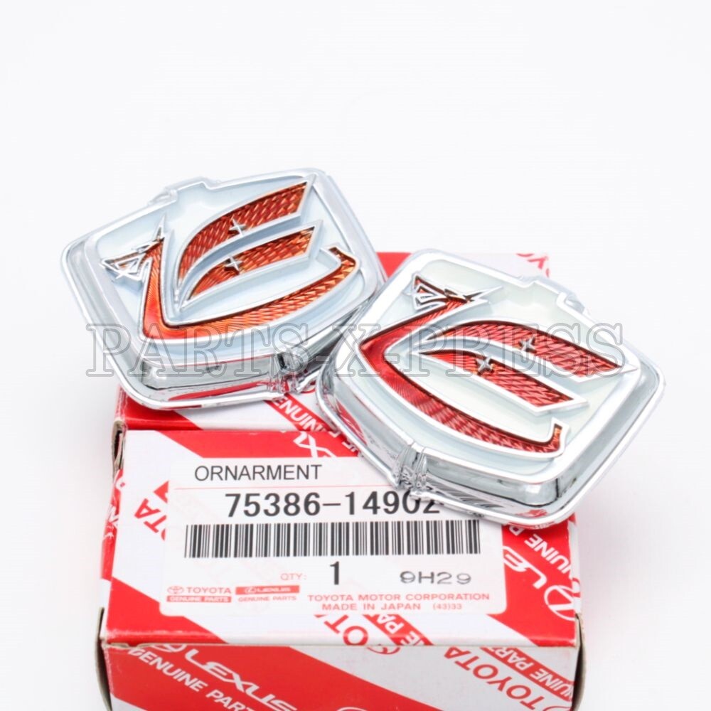 TWO JDM TOYOTA CELICA REAR QUARTER PANEL RED DRAGON VIKING EMBLEMS