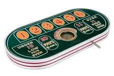 Vintage H.C. Evans Glass Table Top Hi-Low Chuck-Luck Gambling Dice Game - RARE