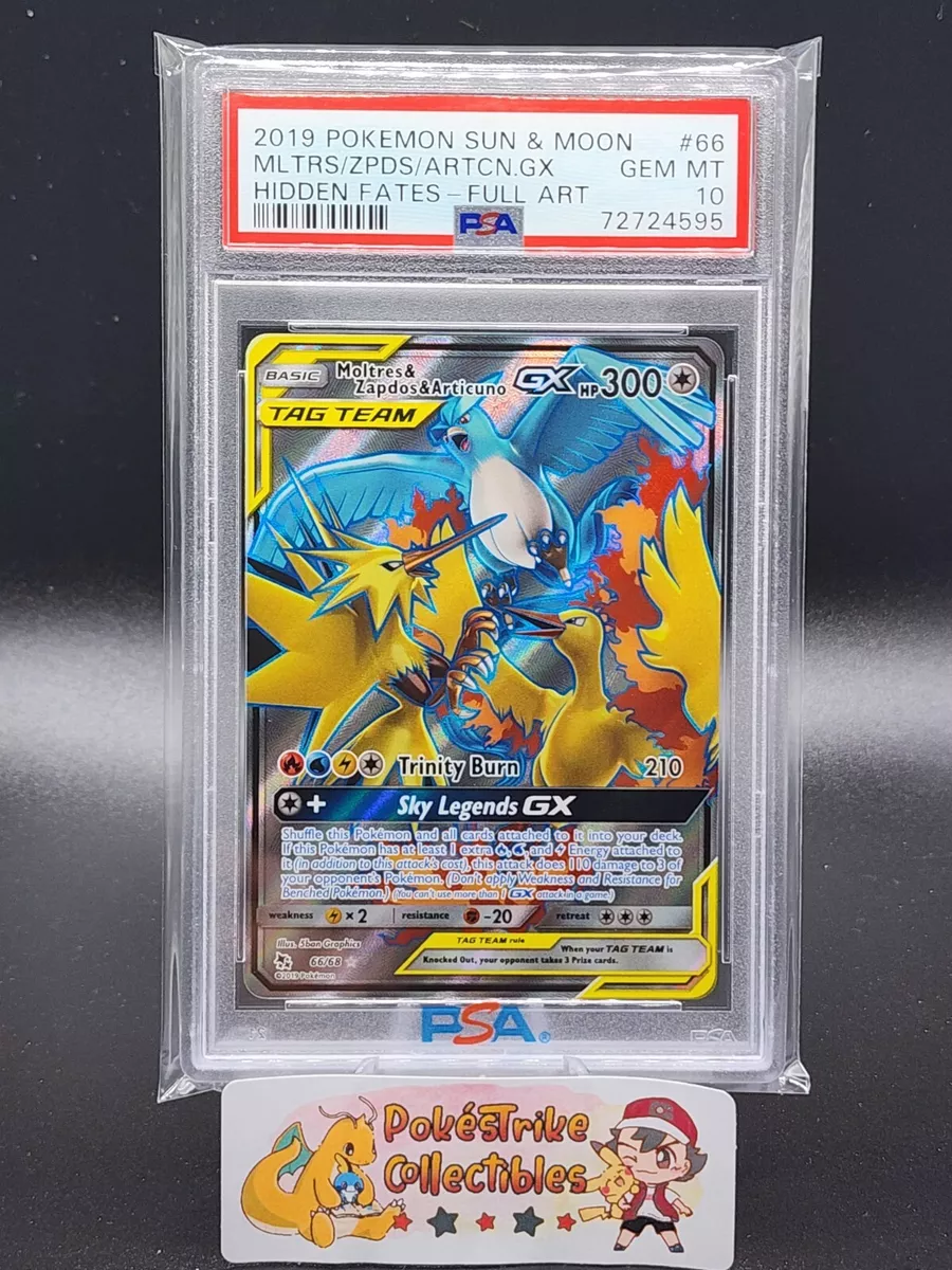 PSA 10 Gem Mint - SHINY ARTICUNO GX FULL ART - Pokemon