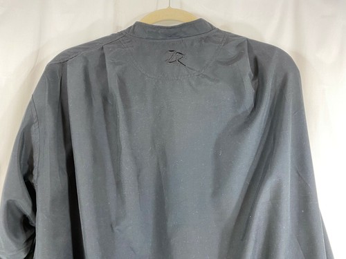 Zero Restriction Men's XL Lightweight Long Sleeve Quarter Snap Black Windbreaker - Picture 4 of 10