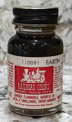 FLOQUIL RAILROAD COLORS MODEL PAINT - 1oz 1 OUNCE - EARTH