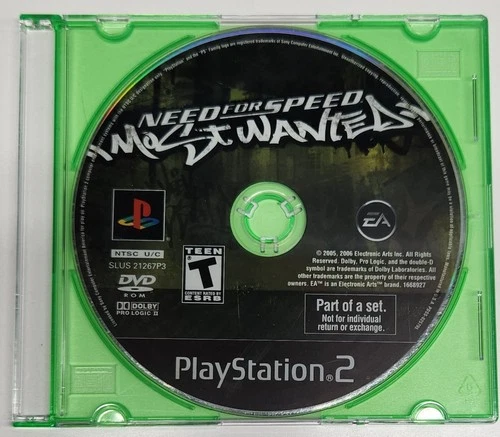 Need for Speed Most Wanted (Sony PlayStation 2 PS2, 2005) Disc Only! Tested!