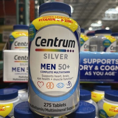   Centrum Silver Men 50+ Multivitamin, 275 Tablets exp 9/27 Free Shipping!  