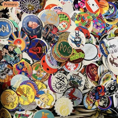90 ’s POG Collection - Lot of 75 POGs w Two Slammers - Image 1 of 4
