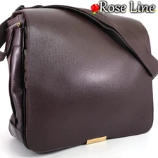 Extreme Beauty Louis Vuitton Taiga Victor Shoulder Bag Acajou Red Brown TAIGA BA