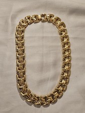 Vintage Goldtone 80s 90s Statement Link 18.5" Necklace Chunky