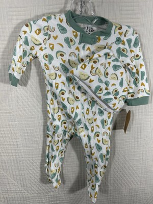 Chick Pea 2 Piece Knit Hat And Sleeper 0-3 M NWT
