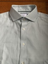 Charles Tyrwhitt Mens 16/34 Non-Iron Button Up Shirt Cotton