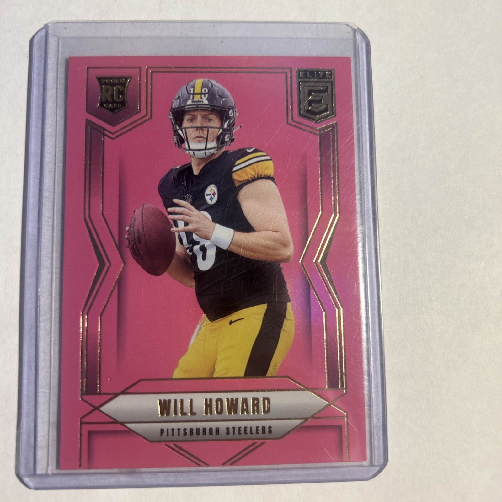 2025 Panini Donruss Elite - Rookies Will Howard #150 Pink Ink (RC)