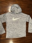 Nike Dri-fit Gray-White Hoodie Girls XL Warming Pocket Excellent! — photo 1