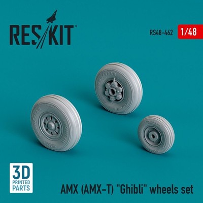 ResKit RS48-0462 - 1:48 AMX (AMX-T) Ghibli wheels set (3D Printed)