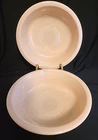 Lot of 2 Fiestaware Apricot Peach Cereal Bowls 6-3/4" x 2" Made in USA (W. Va.)