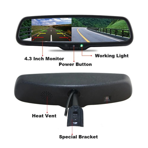 Rückfahrkamera+4.3" Rückspiegel Monitor für VW T5 Transporter Caravelle Multivan - Picture 21 of 23