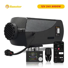 Diesel Heater 8KW 12V/24V Diesel Air Heater w Bluetooth Automatic Start & Stop