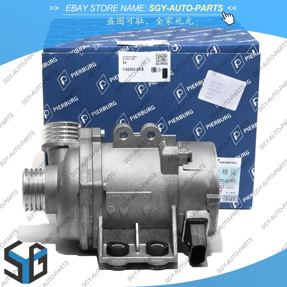 OEM Electric Water Pump +Thermostat Kit For BMW 328i 528i 530xi 525xi X3 X5 - Image 2 of 4