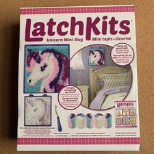 Kahootz Latch Kits Unicorn Mini Rug Latch Hook Kit NIB