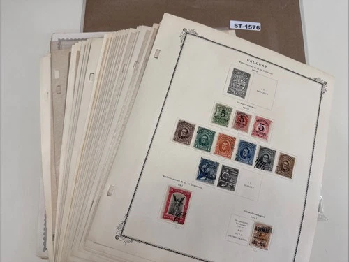SCOTT'S WORLD STAMP ALBUM BREAK: Huge Uruguay Stamp Lot 1910-? ST-1576