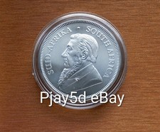 2022 1oz Silver Krugerrand coin in capsule