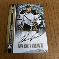 2013-14 ITG Silver AUTO ROOKIE Alexis Pepin RC #A-AP1 Islanders Hockey Card (f3)