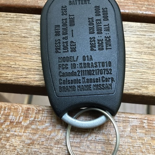 Genuine Maxima Remote KBRASTU10 Infiniti I30 Model 01A Nissan Transmitter Oem - Foto 6 di 8