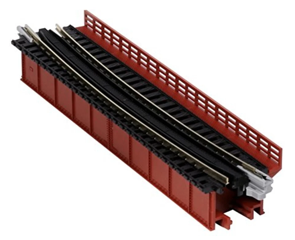 Kato N Scale 20-465 UNITRACK R448mm-15deg Deck Girder Curved Bridge - Red F/S - Image 3 of 3