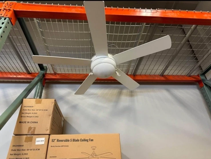 Discus Outdoor 52" Discus Outdoor Fan in White - Image 3 of 4