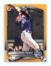 2025 Bowman Draft - Jared Thomas #BD-42 Gold Paper /50 - SSP - Rockies