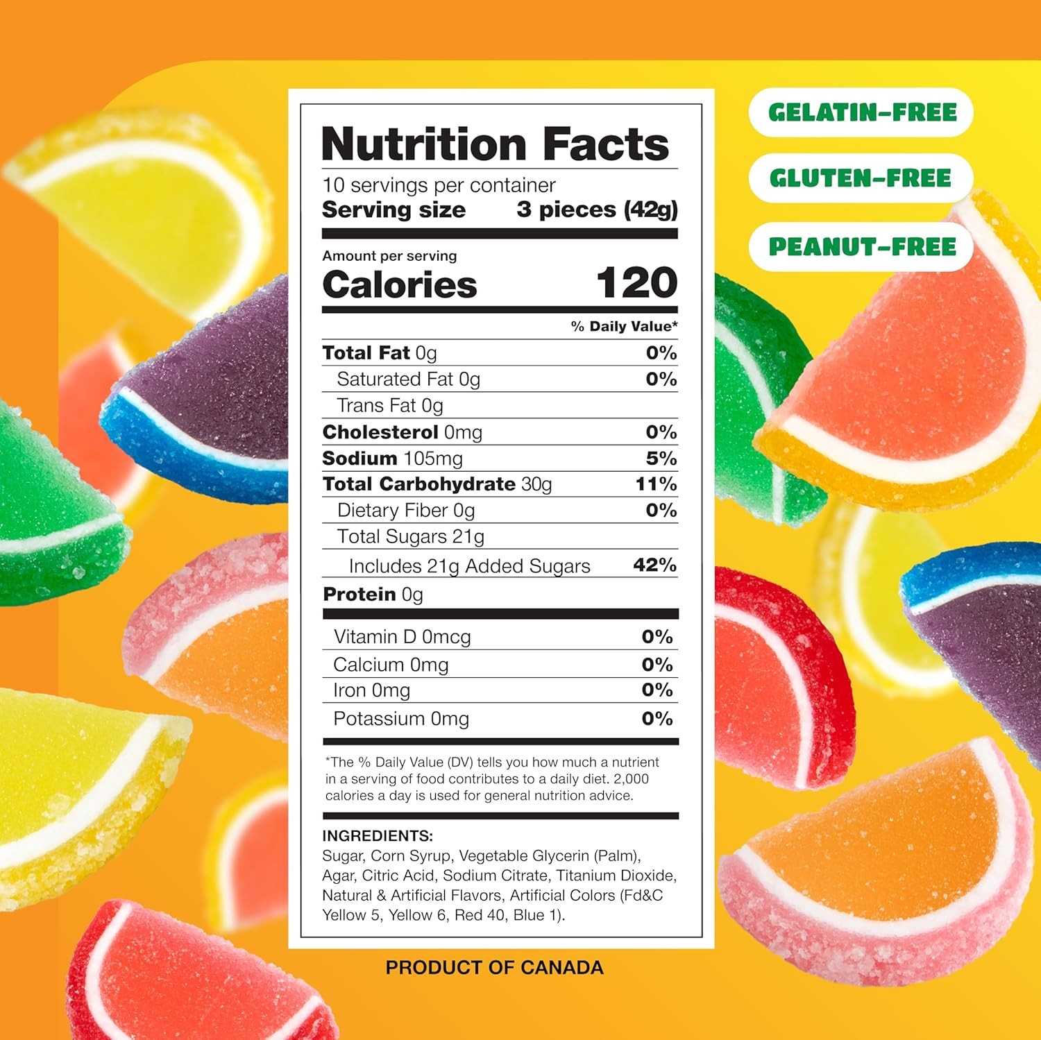Fruit Slices - 2 Pound Bulk Pack - 60 Count - Jelly Candy - Assorted Flavors