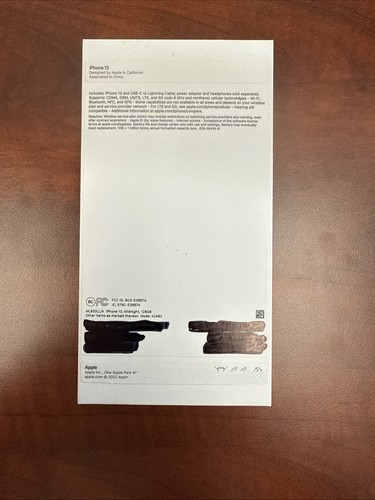 Apple iPhone 13 Midnight 128GB Empty Box Only - Photo 7/12