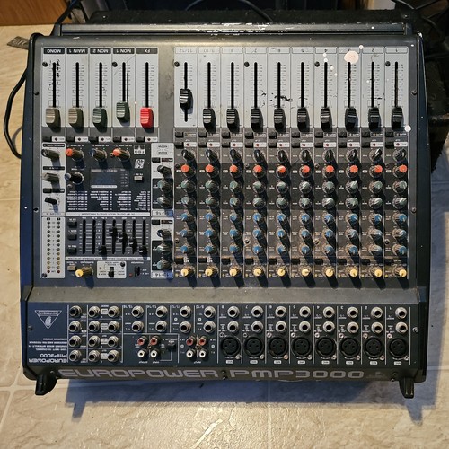Behringer Europower PMP3000 Powered Mixer 12-Channel Untested As-Is Pro Audio