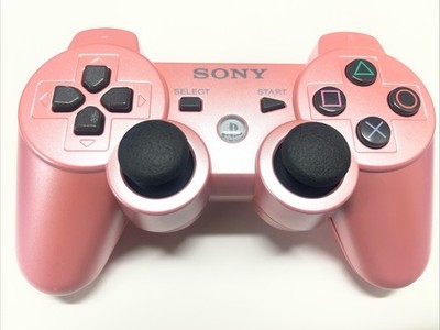 OEM Sony PS3 DualShock 3 Pink Controller Tested Working