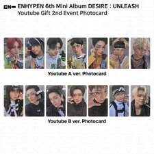 Enhypen 6th Mini Album Desire:Unleash 2nd YouTubeGift Event Photocard KPOP K-POP