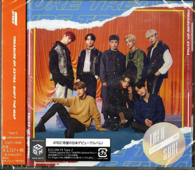 CD TREASURE EP. EXTRA:Shift The Map [TYPE-Z] Japan ATEEZ Music w/ Trading Card